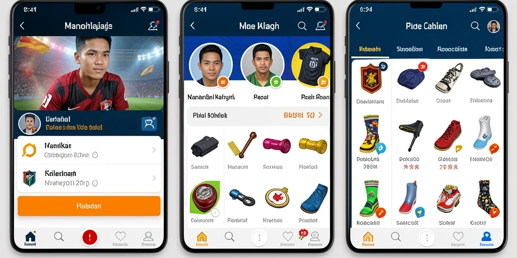 Tampilan mode permainan yang beragam dan menarik.
