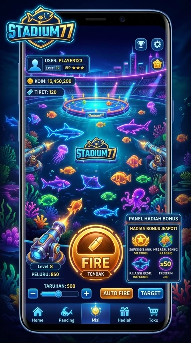 stadium77 — menu pengaturan